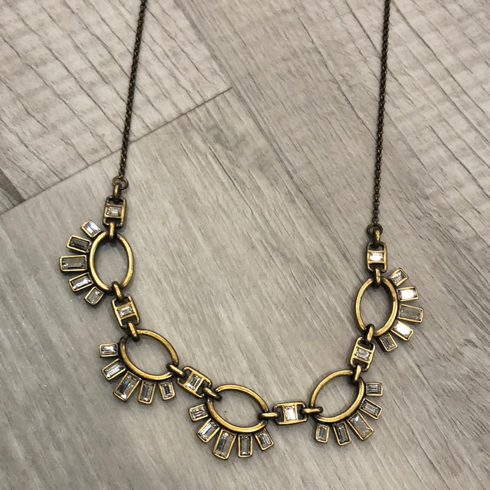 Touchstone Crystal Antique Statement Necklace